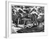 A Winter Hut in the Saskatchewan Country, Canada, 1877-null-Framed Giclee Print
