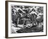 A Winter Hut in the Saskatchewan Country, Canada, 1877-null-Framed Giclee Print