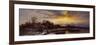 A Winter Landscape, Evening by George Augustus Williams-George Augustus Williams-Framed Giclee Print