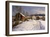 A Winter Landscape, Lillehammer, 1922-Peder Mork Monsted-Framed Giclee Print