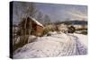 A Winter Landscape, Lillehammer, 1922-Peder Mork Monsted-Stretched Canvas