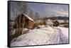 A Winter Landscape, Lillehammer-Peder Mork Monsted-Framed Stretched Canvas
