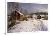 A Winter Landscape, Lillehammer-Peder Mork Monsted-Framed Giclee Print