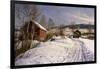 A Winter Landscape, Lillehammer-Peder Mork Monsted-Framed Giclee Print