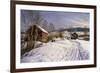 A Winter Landscape, Lillehammer-Peder Mork Monsted-Framed Giclee Print