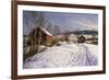 A Winter Landscape, Lillehammer-Peder Mork Monsted-Framed Giclee Print