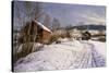 A Winter Landscape, Lillehammer-Peder Mork Monsted-Stretched Canvas