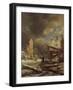 A Winter Landscape with a Peasant Gathering Firewood-Ruisdael-Framed Giclee Print