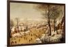 A Winter Landscape with Skaters and a Bird Trap-Pieter Bruegel the Elder-Framed Giclee Print