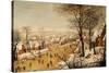 A Winter Landscape with Skaters and a Bird Trap-Pieter Bruegel the Elder-Stretched Canvas