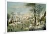 A Winter Landscape with Skaters and a Bird Trap-Pieter Brueghel the Younger-Framed Art Print