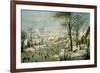 A Winter Landscape with Skaters and a Bird Trap-Pieter Brueghel the Younger-Framed Premium Giclee Print