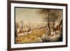 A Winter Landscape with Skaters and a Bird Trap-Pieter Brueghel the Younger-Framed Giclee Print