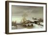 A Winter Landscape with Skaters-Anton Doll-Framed Giclee Print