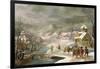 A Winter Landscape with Travellers on a Path-Denys van Alsloot-Framed Giclee Print