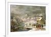 A Winter Landscape with Travellers on a Path-Denys van Alsloot-Framed Giclee Print