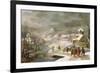 A Winter Landscape with Travellers on a Path-Denys van Alsloot-Framed Giclee Print