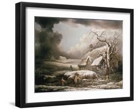 A Winter Landscape-Cristofano Allori-Framed Giclee Print