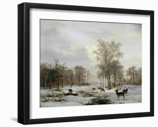 A Winter Landscape-Jacobus-Theodorus Abels-Framed Giclee Print