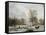 A Winter Landscape-Jacobus-Theodorus Abels-Framed Stretched Canvas