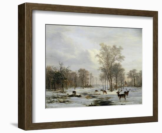 A Winter Landscape-Jacobus-Theodorus Abels-Framed Giclee Print