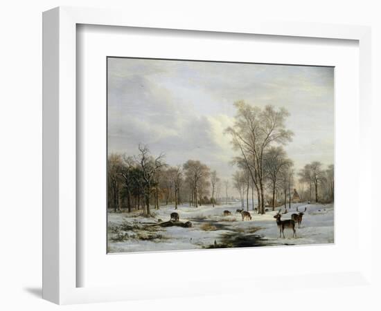 A Winter Landscape-Jacobus-Theodorus Abels-Framed Giclee Print
