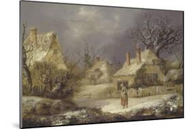 A Winter Landscape-George Smith-Mounted Giclee Print