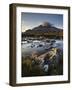 A Winter Morning View of the Mountain Sgurr Nan Gillean, Glen Sligachan, Isle of Skye, Inner Hebrid-Jon Gibbs-Framed Photographic Print