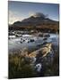 A Winter Morning View of the Mountain Sgurr Nan Gillean, Glen Sligachan, Isle of Skye, Inner Hebrid-Jon Gibbs-Mounted Photographic Print