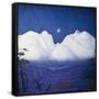 A Winter Night in the Mountains-Harald Oscar Sohlberg-Framed Stretched Canvas
