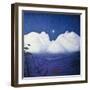 A Winter Night in the Mountains-Harald Oscar Sohlberg-Framed Giclee Print