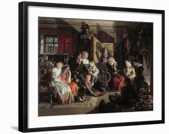 A Winter Night's Tale, C.1867-Daniel Maclise-Framed Giclee Print