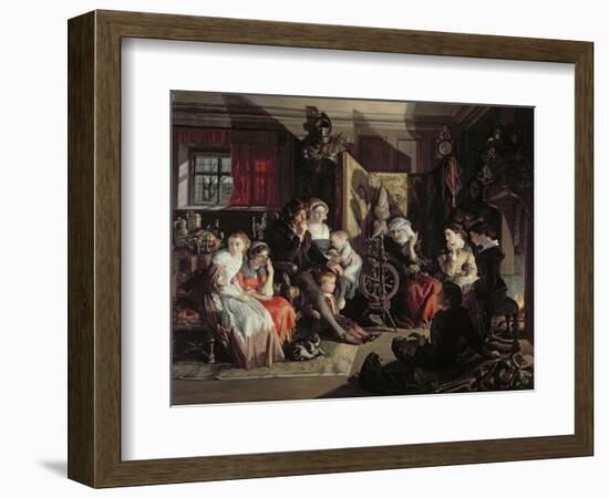 A Winter Night's Tale, C.1867-Daniel Maclise-Framed Giclee Print