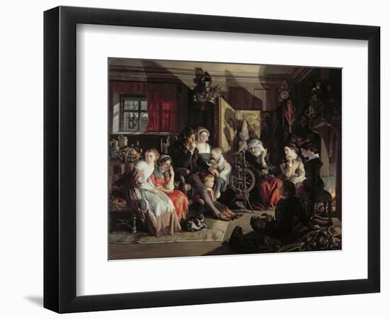 A Winter Night's Tale, C.1867-Daniel Maclise-Framed Giclee Print