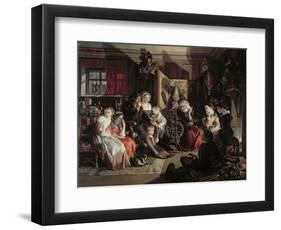 A Winter Night's Tale, C.1867-Daniel Maclise-Framed Giclee Print