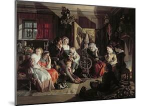 A Winter Night's Tale, C.1867-Daniel Maclise-Mounted Giclee Print