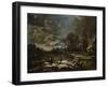 A Winter River Landscape with Figures Playing Golf and Skating-Jan Brueghel the Elder-Framed Giclee Print