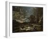 A Winter River Landscape with Figures Playing Golf and Skating-Jan Brueghel the Elder-Framed Giclee Print