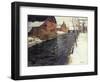 A Winter River Landscape-Frits Thaulow-Framed Giclee Print