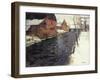 A Winter River Landscape-Frits Thaulow-Framed Giclee Print