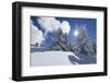 A Winter's Day Like from the Picture Book in the Snow-Covered Swiss Alps-Armin Mathis-Framed Photographic Print