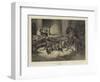 A Winter's Day, the Hall Fire-John Charlton-Framed Giclee Print