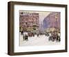 A Winter's Evening, Piccadilly, London-John Sutton-Framed Giclee Print