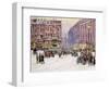 A Winter's Evening, Piccadilly, London-John Sutton-Framed Giclee Print