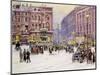 A Winter's Evening, Piccadilly, London-John Sutton-Mounted Giclee Print