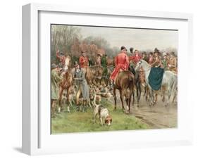 A Winter's Morning, from the Pears Annual, 1908-Frank Dadd-Framed Giclee Print