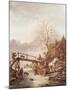 A Winter Scene, 1640-Isack van Ostade-Mounted Giclee Print