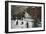 A Winter Scene, Adults Playing in Snow - Mt. Tamalpais, CA-Lantern Press-Framed Art Print
