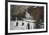 A Winter Scene, Adults Playing in Snow - Mt. Tamalpais, CA-Lantern Press-Framed Premium Giclee Print