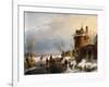 A Winter Scene by Andreas Schelfhout-Andreas Schelfhout-Framed Giclee Print